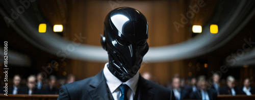 close up of a sleek black h...