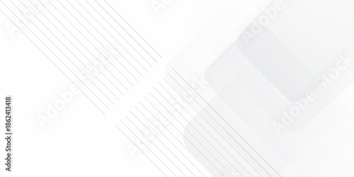 Abstract gray geometric modern rectangle background Neomorphs design. rectangle shape overlap design abstract Minimal style white neomorphism website banner, Vector business presentation background