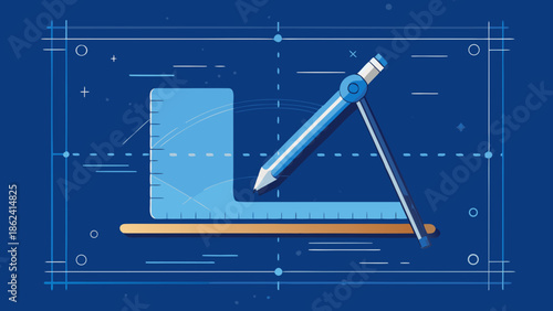 Architectural Drafting Tools and Blueprint Design