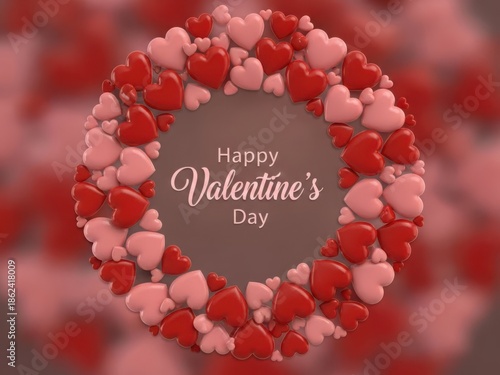 Celebrate valentine's day with a heart wreath