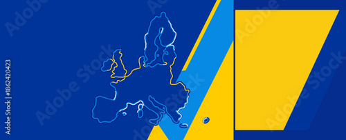 EU Europe map shape creativ...