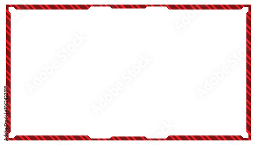Stream overlay webcam border panel template
