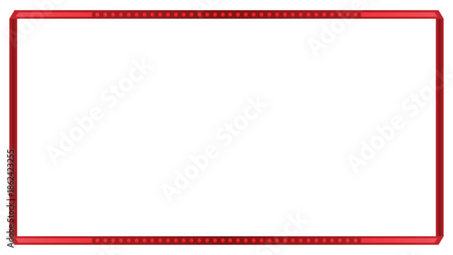 Stream overlay webcam border panel template