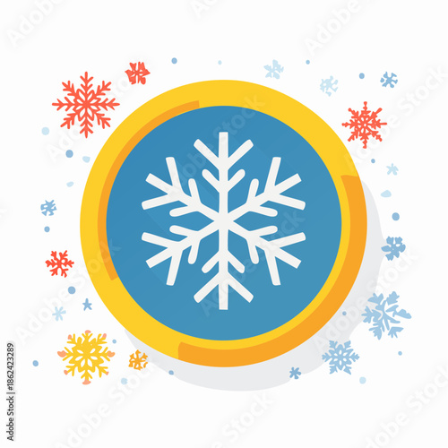 vector illustration of a snowflake