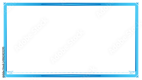 Stream overlay webcam border panel template