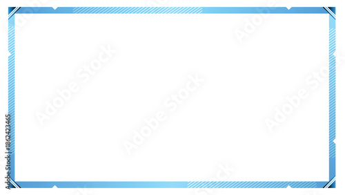 Stream overlay webcam border panel template