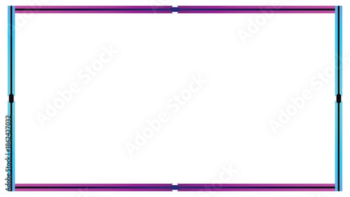 Stream overlay webcam border panel template