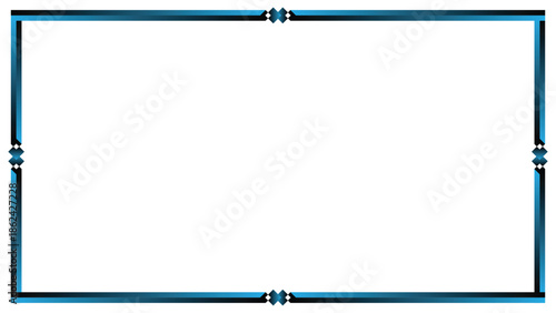 Stream overlay webcam border panel template