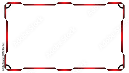 Stream overlay webcam border panel template