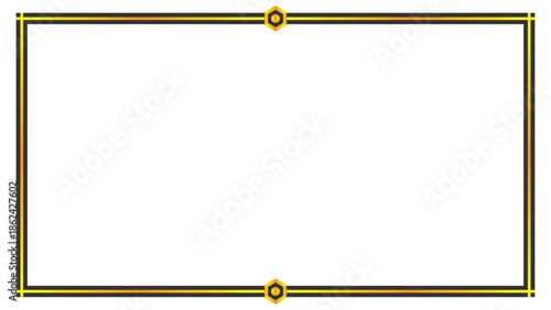 Stream overlay webcam border panel template