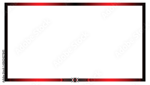 Stream overlay webcam border panel template