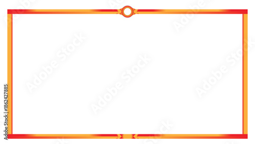 Stream overlay webcam border panel template