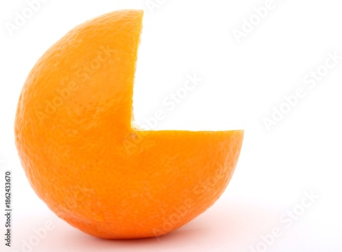 orange on white background