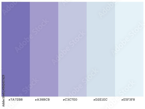 Creative gradient palette for interior styling fashion branding and web design