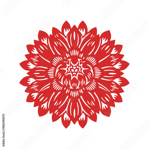 Cauliflower Icon Illustration with Clean Minimal Vector Style