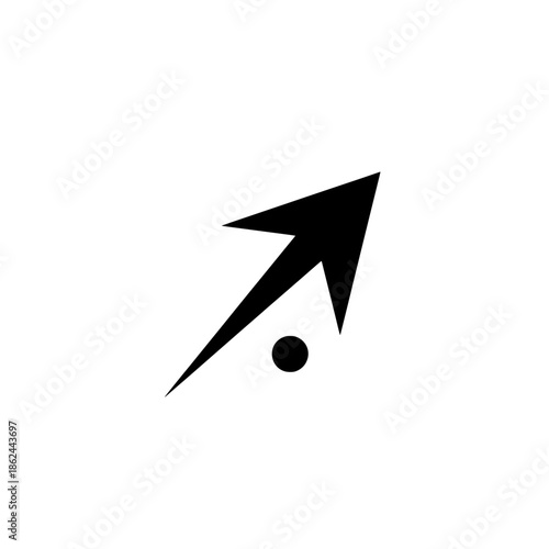 Futuristic Speed ​​Indicator Arrow Icon, Digital Progress and Direction Symbol