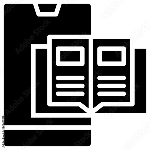 blended learning icon isolated on white background. Vector illustration icon knowledge and learning and other business