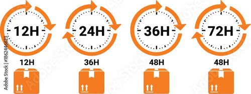Shipping delivery timeframes infographic