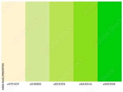 Stylish gradient palette for interior aesthetics fashion branding and web use