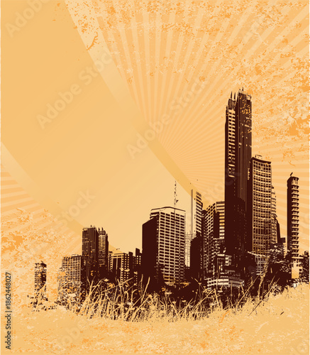 Vector ancient building design