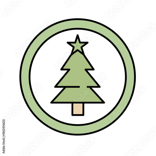 Eco Friendly Christmas Tree Symbol