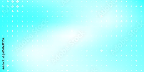 Light blue background with a medical cross pattern. a light gradient. minimalist style. vector illustration. research concept design. minimalistic template.