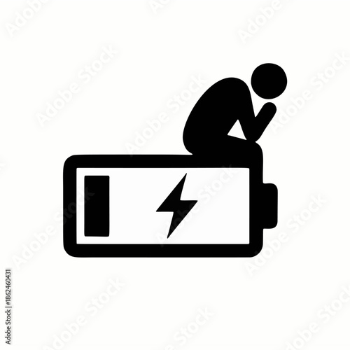 blue monday , a melancholic and somber illustration of a sad day, gloomy atmosphere, tones, emotional concept with graphic