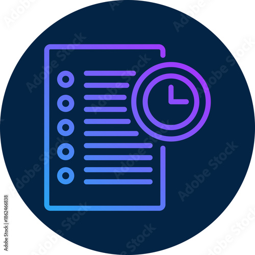 History transaction icon isolated on white background. vector illustration icon for Blockchain technology