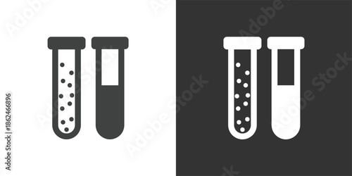Laboratory Test Tube icon. Solid glyph series icon