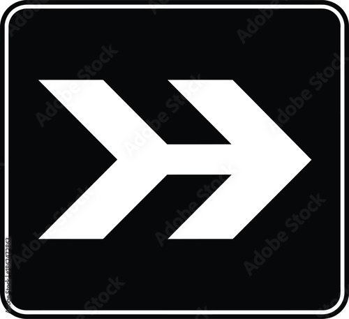 Black square background with white Z symbol in geometric style