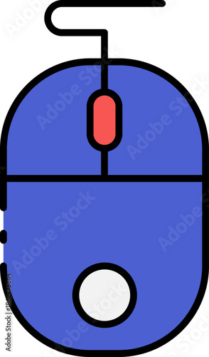 Digital pointing device icon for computer input and navigation