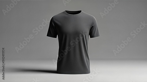 Black dress displayed on a mannequin isolated on a clean background showcasing modern fashion design