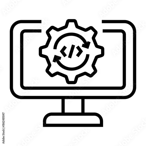 data integration Line Icon