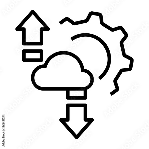 data integration Line Icon