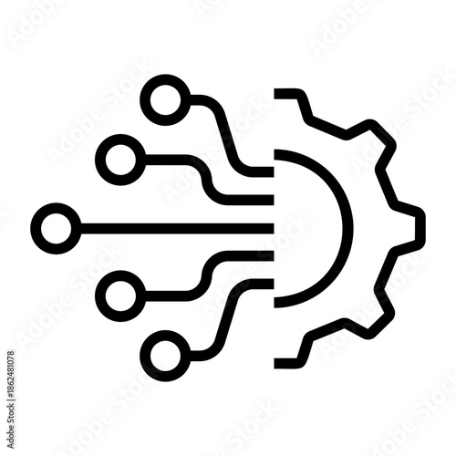 data integration Line Icon
