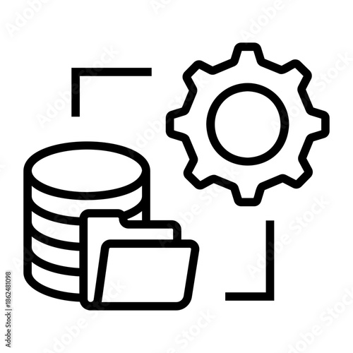 data integration Line Icon