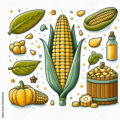 set of corn