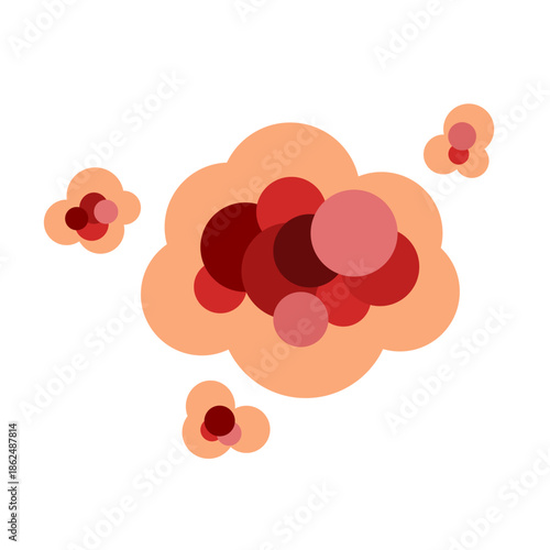 cancer tumor cell developing concept