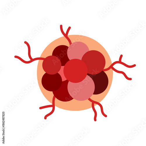 cancer tumor cell developing concept