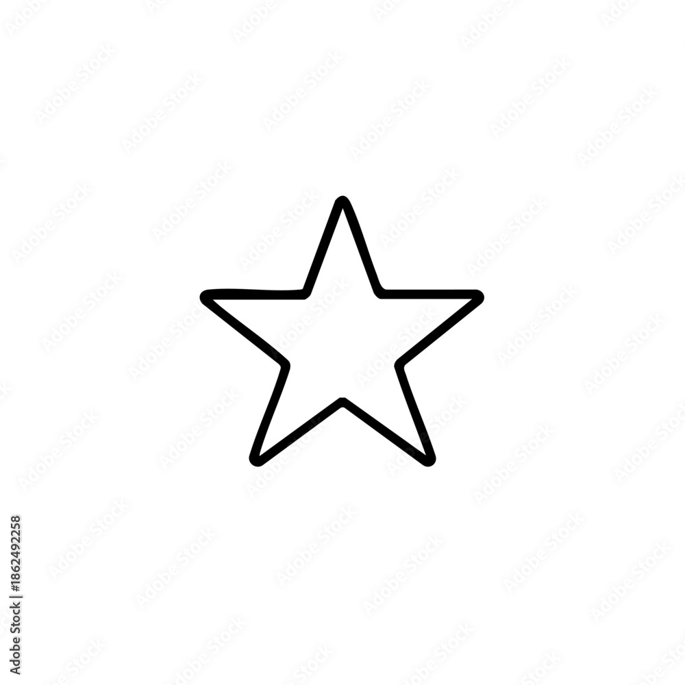 Obraz premium star_rating_minimalist_icon_vector