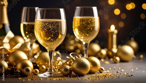 Generated imagetoast with gold decoration