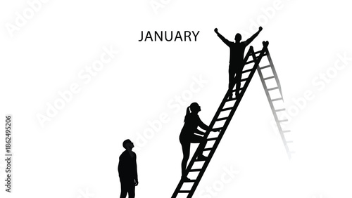 Climbing the ladder of success in january