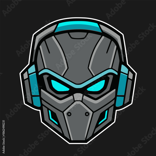 mascot of ninja for gaming logo