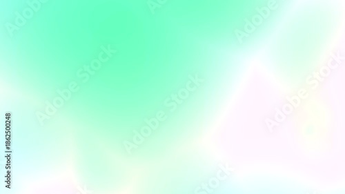 Soft Mint Green Light Leak 4K. Fresh Ethereal Transition / 爽やかなミントグリーンの光・ライトリーク背景素材