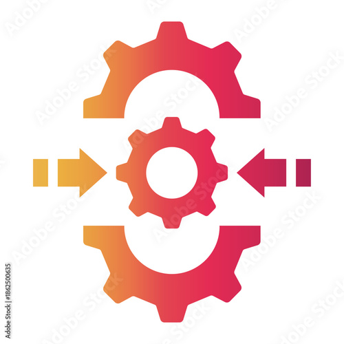 data integration Gradient icon