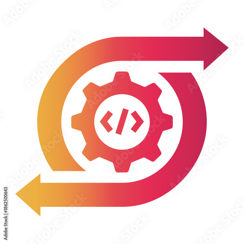 data integration Gradient icon