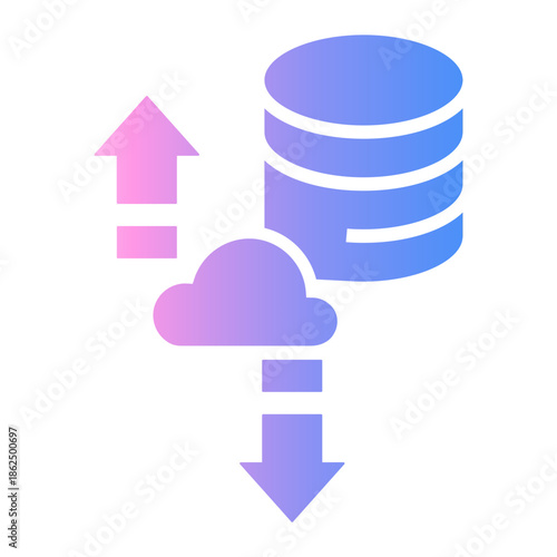 data integration Gradient icon