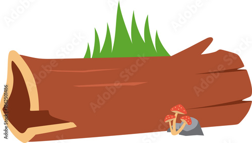 Jungle Various Wood Logs Illustration Element