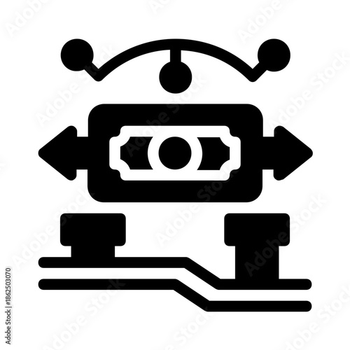 Modern atm system with digital touchscreen interface. Perfect for financial technology concepts or banking product presentations. Banking technology design.
