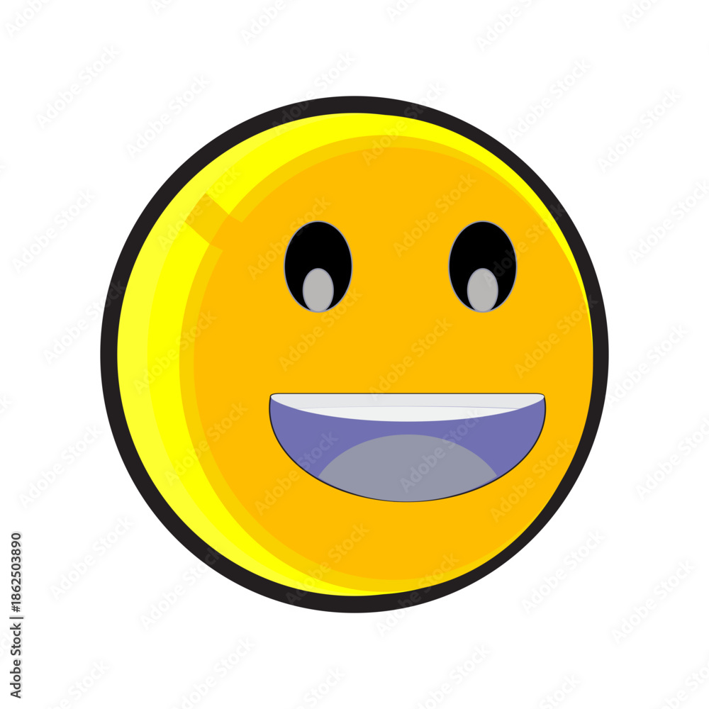 Fototapeta premium very happy smiley face